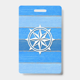 Maritiem thema ontwerp badge