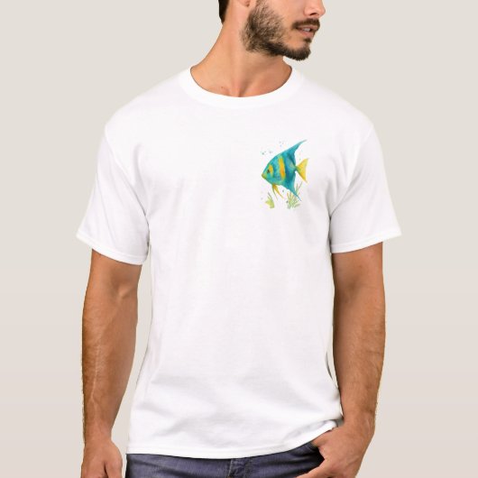 Maritiem thema t-shirt - Engelenvis (Voorkant)