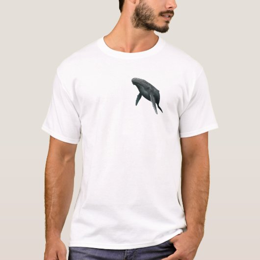 Maritiem thema tshirt - Bultrugwalvis (Voorkant)