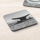 maritiem thema, zwart en wit drankjes onderzetter (Linkerzijde)