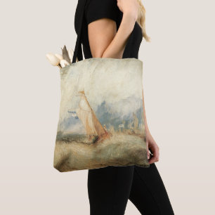 Maritiem zeegezicht van de hand van Joseph Turner Tote Bag