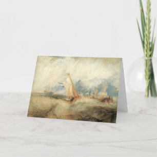 Maritiem zeegezicht van Joseph Turner uit de oudhe Kaart