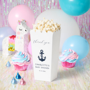 Maritieme Anker Baby Borrel Custom Bedanktkaartje Bedankdoosjes