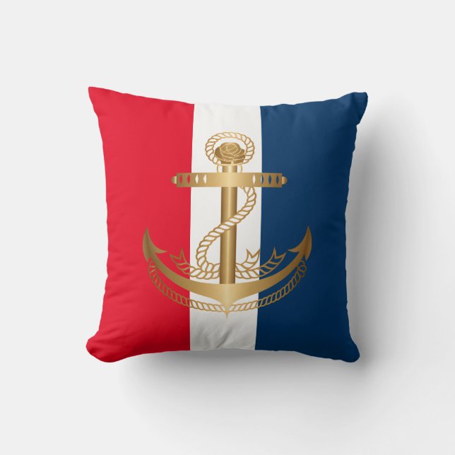Maritieme Anker Kussen (Voorkant)