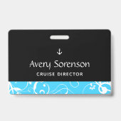 Maritieme Anker Pro Damast Badge (Achterkant)