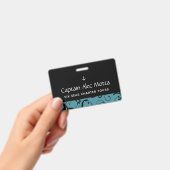Maritieme Anker Pro Damast Badge (Handheld)