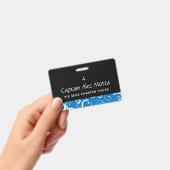Maritieme Anker Pro Damast Badge (Handheld)