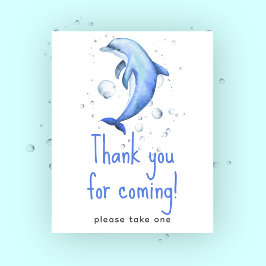 Maritieme babyshower - Bedankt voor jullie komst Poster