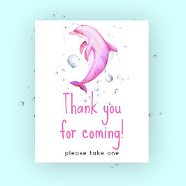 Maritieme babyshower - Bedankt voor jullie komst Poster