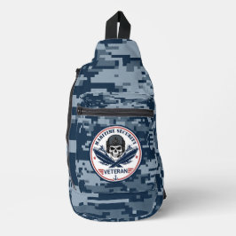 Maritieme Beveiliging Veteraan Tactisch Embleem Sling Bag