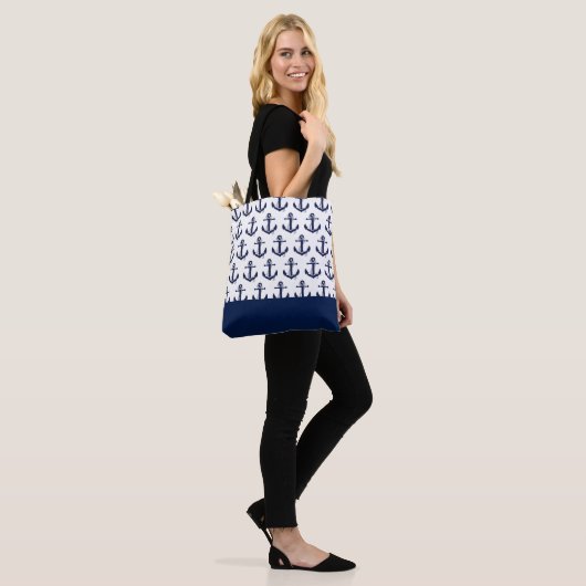 Maritieme Canvas tas (Op model)