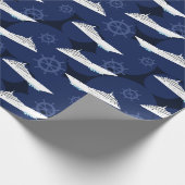 Maritieme cruiseschepen cadeaupapier (Hoek)