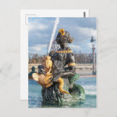 Maritieme fontein op de place de la Concorde - Par Briefkaart (Voorkant / Achterkant)
