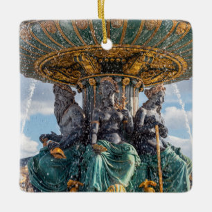 Maritieme fontein ter place de la Concorde - Parij Keramisch Ornament
