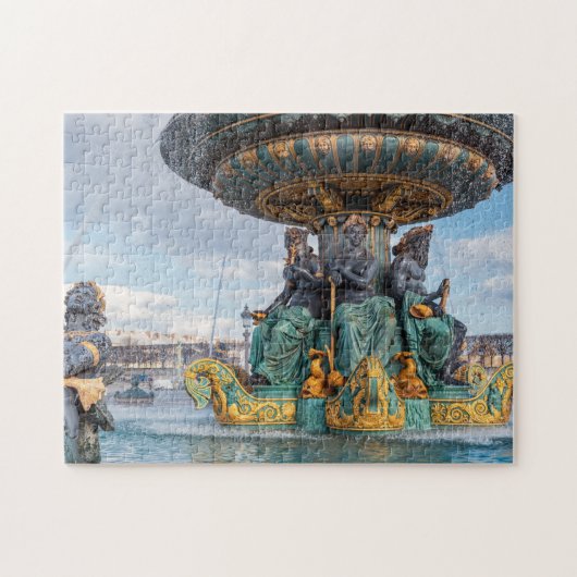 Maritieme fontein ter place de la Concorde - Parij Legpuzzel (Horizontaal)