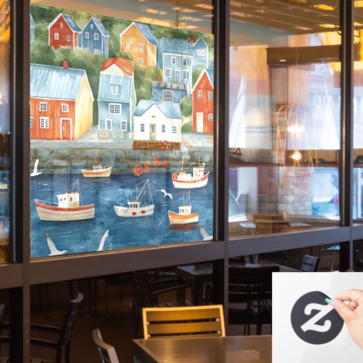 Maritieme Hamlet Ruitstickers Raamsticker (Restaurant Raam)