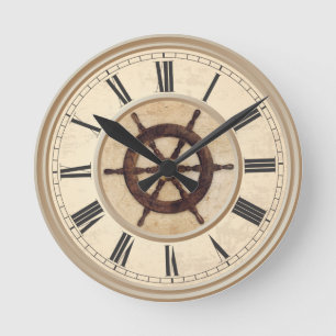 Maritieme  houthakker ronde klok