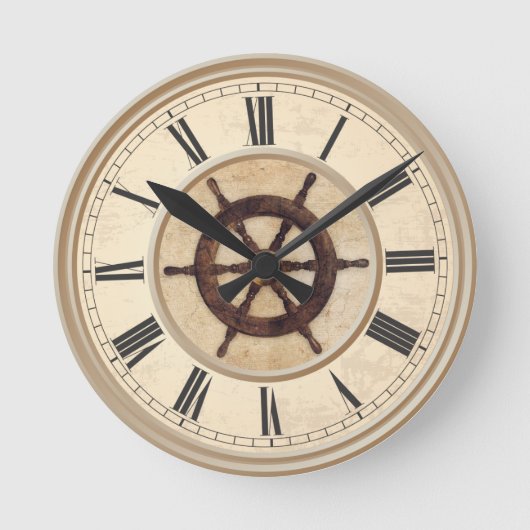 Maritieme  houthakker ronde klok (Voorkant)