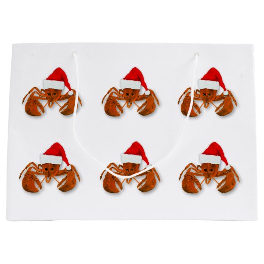 Maritieme Kerstman Kreeft Groot Cadeauzakje (Voorkant)