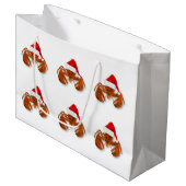 Maritieme Kerstman Kreeft Groot Cadeauzakje (Voorkant Gekanteld)