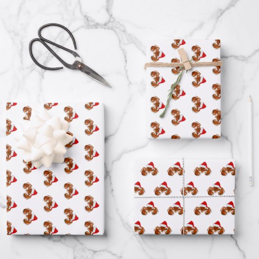 Maritieme Kerstman Kreeft Inpakpapier Vel (Voorkant)