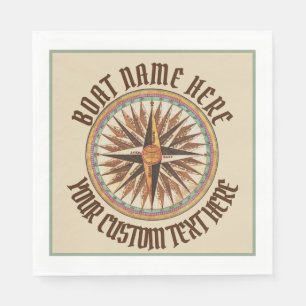 Maritieme  kompas Roos Aangepast Servet