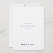 Maritieme Marine Anker Blauwe Strepen Bedankkaart (Achterkant)