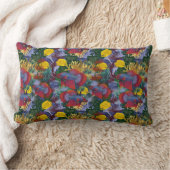 Maritieme onderzee Kleurrijke vis Rode Gele Zeewie Kussen (Deken)