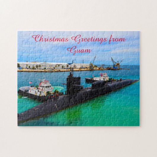 Maritieme Onderzeeër Guam.  Legpuzzel (Horizontaal)