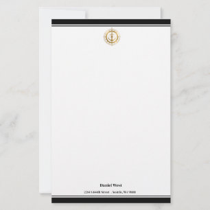Maritieme print aangepaste briefpapier