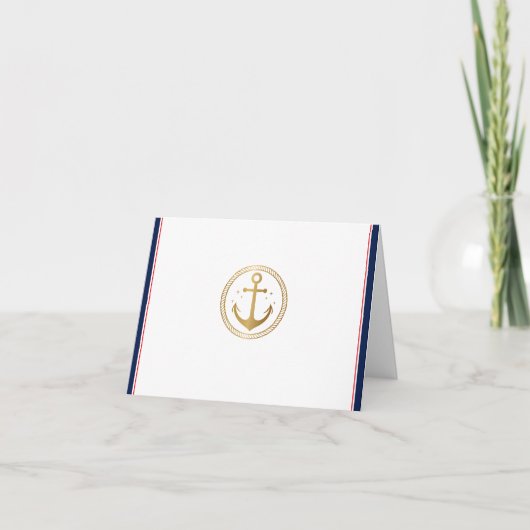 Maritieme print notitiekaartje (Voorkant)