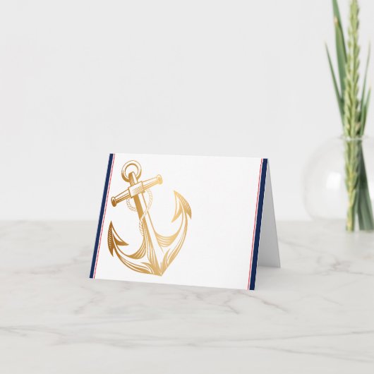 Maritieme print notitiekaartje (Voorkant)
