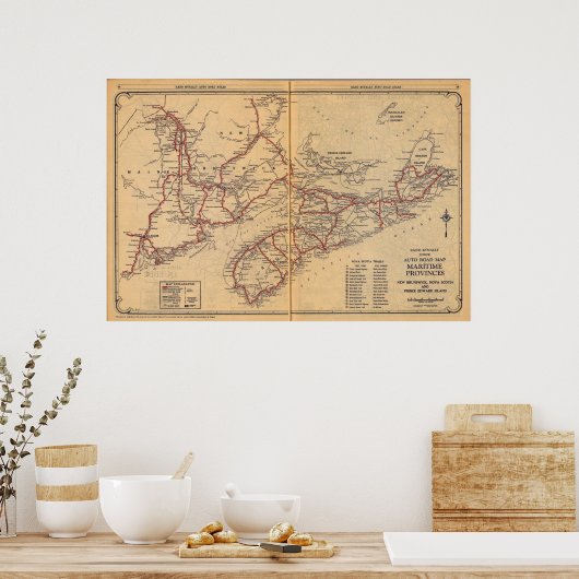 Maritieme provincies 2 poster (Keuken)