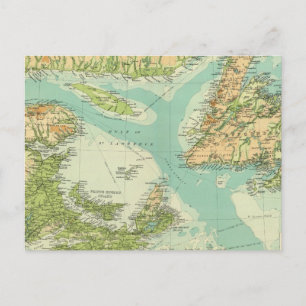 Maritieme provincies en Newfoundland Briefkaart