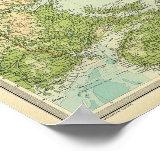 Maritieme provincies en Newfoundland Poster (Hoek)