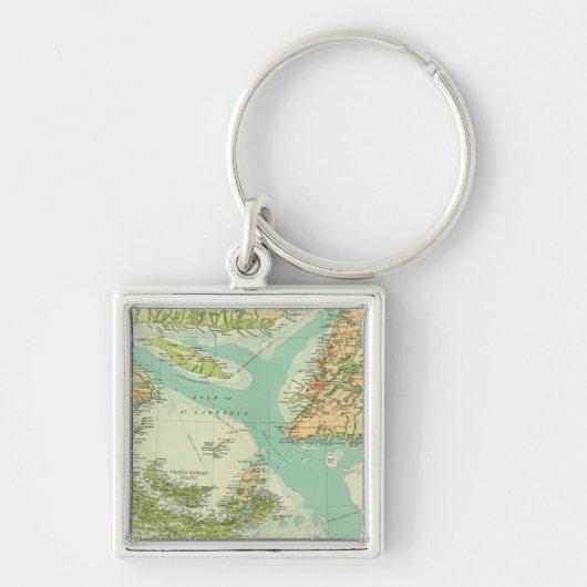 Maritieme provincies en Newfoundland Sleutelhanger (Voorkant)