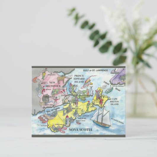 maritieme provincies in Canada Briefkaart (Staand voorkant)