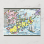  maritieme provincies in Canada Briefkaart (Voorkant)