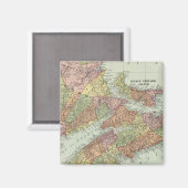 Maritieme provincies van Canada Magneet (Voorkant / Achterkant)