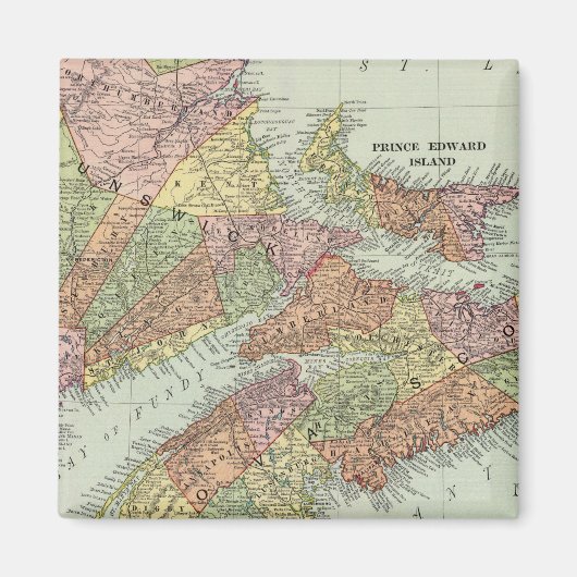 Maritieme provincies van Canada Magneet (Voorkant)