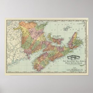 Maritieme provincies van Canada Poster