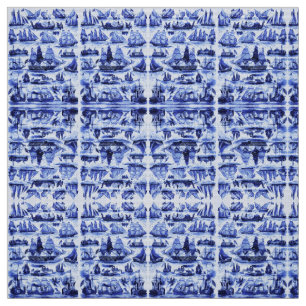 MARITIEME,  SCHEPEN, ZEEVAARTUIGEN, marineblauw Stof