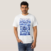 MARITIEME,  SCHEPEN, ZEEVAARTUIGEN, marineblauw T-shirt (Voorkant volledig)
