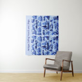 MARITIEME, SCHEPEN, ZEEVAARTUIGEN, marineblauw Wandkleed (In situ)