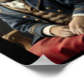 Maritieme Sticker van de miauw Poster (Hoek)