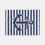 Maritieme Thema Geschenken Fleece Deken Met Anker (Voorkant (Horizontaal))