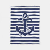 Maritieme Thema Geschenken Fleece Deken Met Anker (Voorkant)