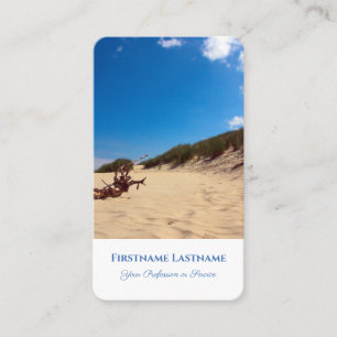 Maritieme vakantietour duin reisbureau stijl visitekaartje