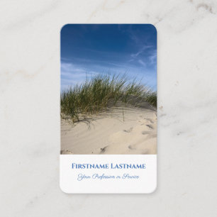Maritieme vakantietour zandduin reisagent stijl visitekaartje