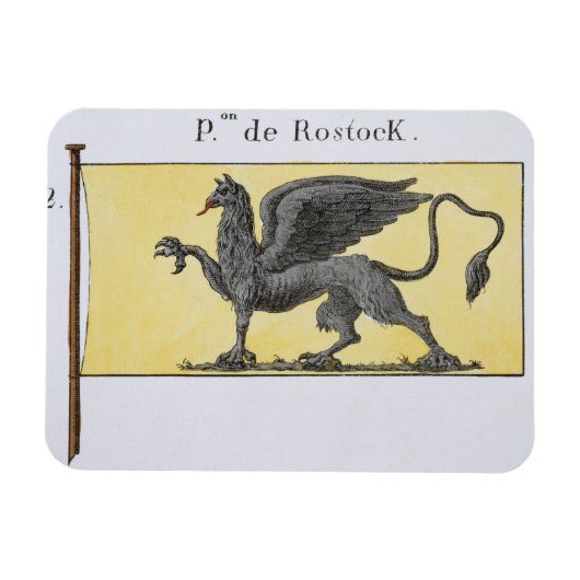 Maritieme vlag met Griffin Emblem die de Rost aand Magneet (Horizontaal)